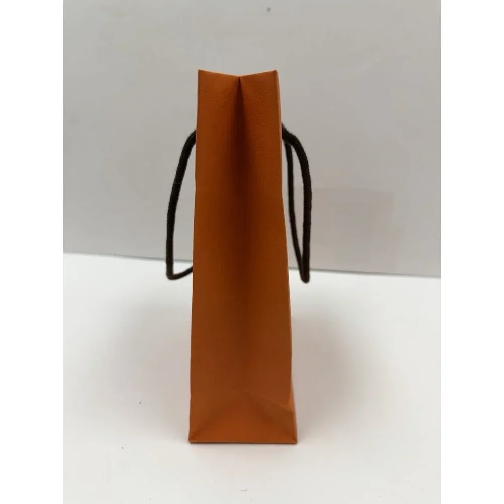 Hermes Empty Shopping Gift Bag Orange 8.5